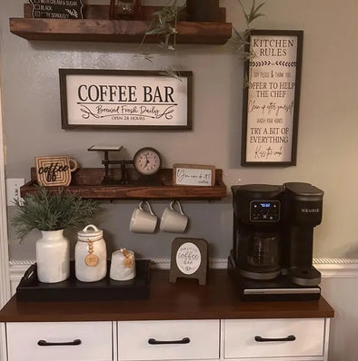 Create a coffee bar with Coffee Bar Shelves