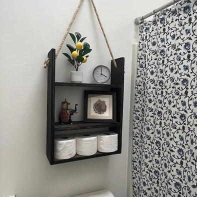 How a Hanging Shelf Can Completely Transform Your Bathroom